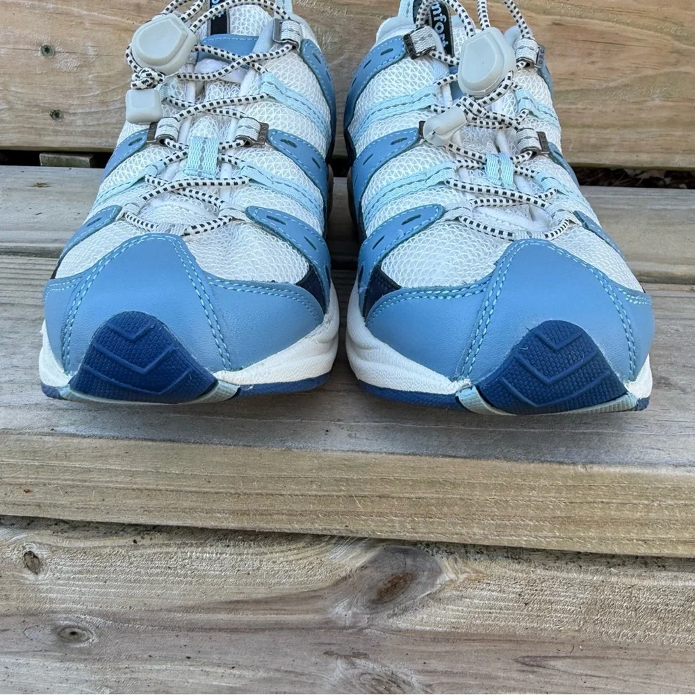 Dr Comfort Leather Sneakers Cross Trainer Refresh Elastic Lace 10 Walking Comfy